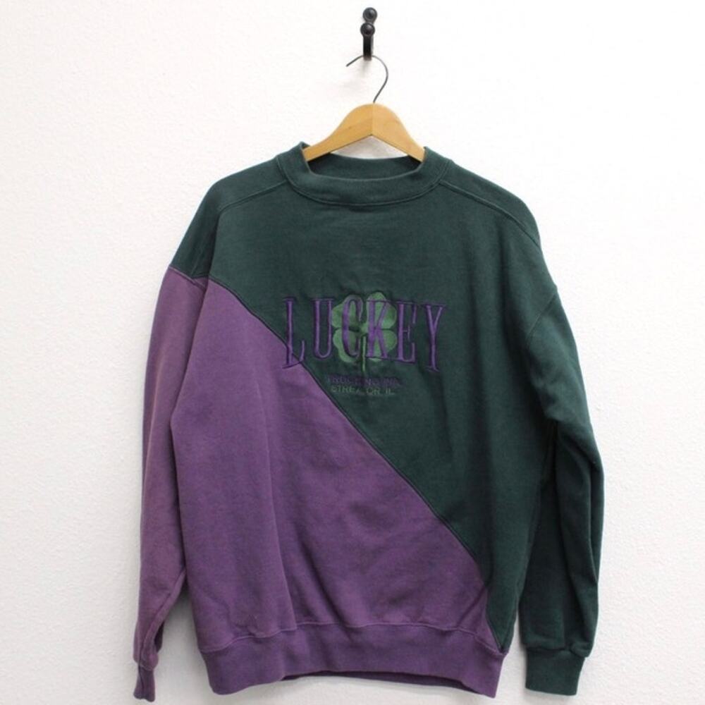 Vintage Luckey Trucking Inc Streator Illinois Sweatshirt Medium